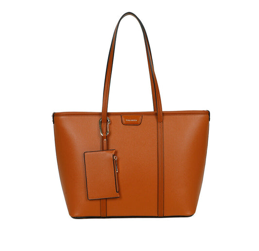 Ladies Faux Leather Crossbody Bag Shoulder Tote Handbag with Purse & Wallet image 0