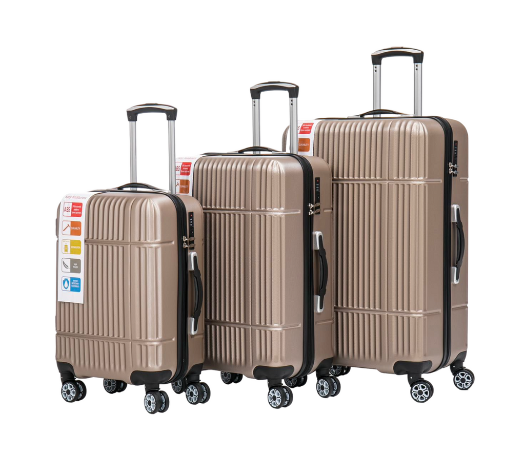 Suitcase Set Travel Luggage Trolley 4 Wheel Lightweight Hard Shell ABS Case Set image 2