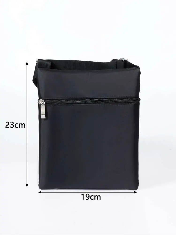 Unisex Messenger Bag Small Cross Body Shoulder Utility Black Travel Work Bag image 2