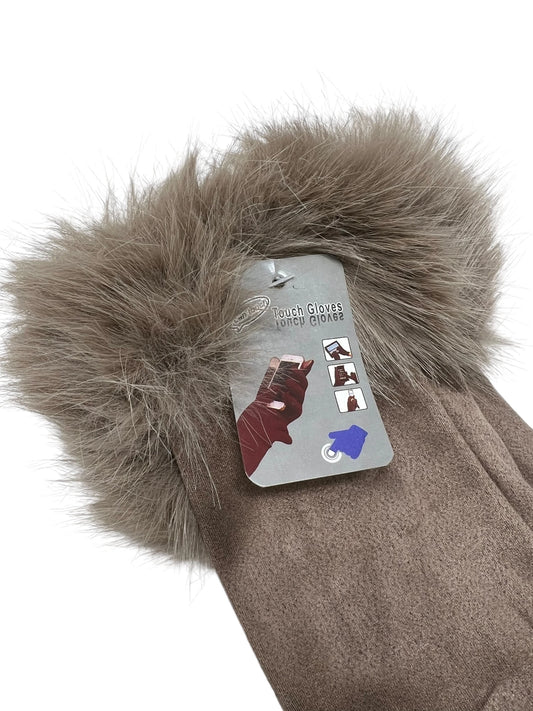 Women touch gloves Fur Lining Extra Warm image 1