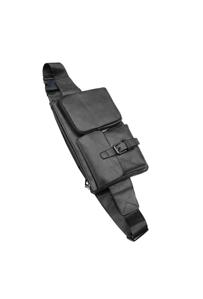 Double Pocket Flat Belt Bag Bumbag Waist Belt Pouch Work Office Holiday Travel image 2