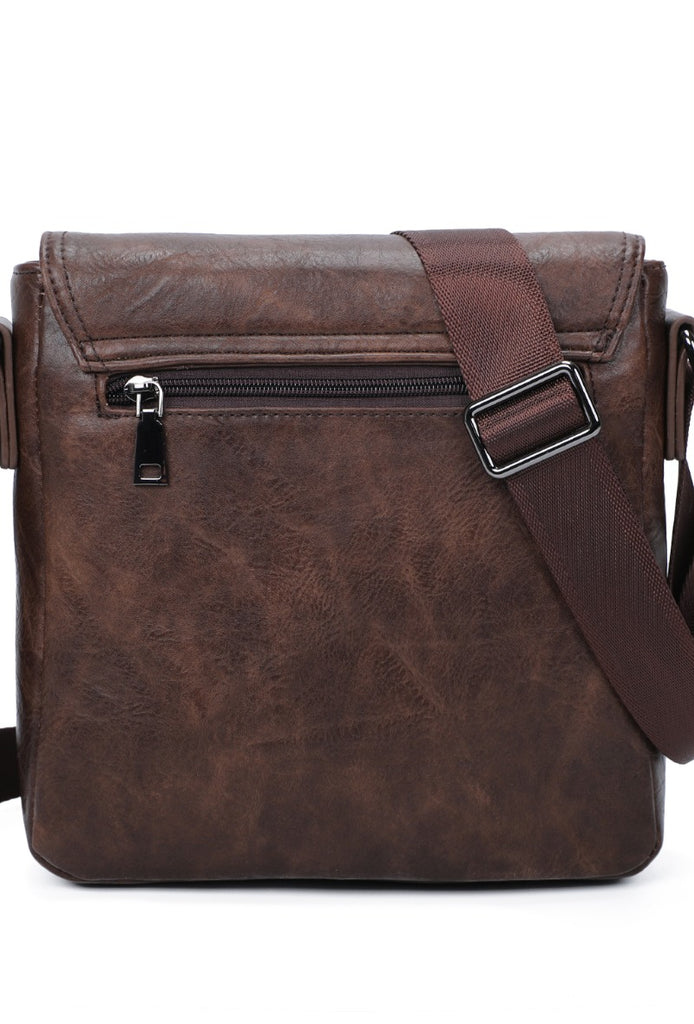 Men's Leather Bag Crossbody Shoulder Work Office Travel Comfortable Bags image 7