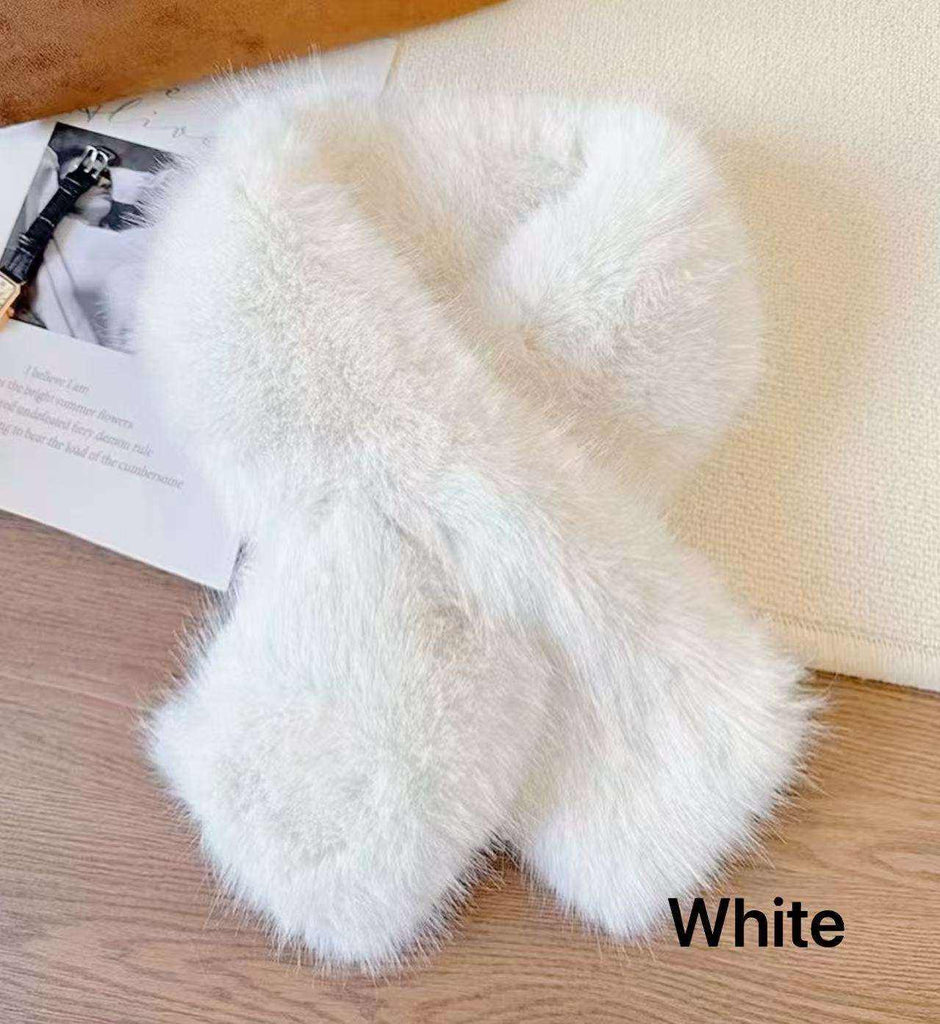 Neck Scarf Warm Fur Scarf image 1