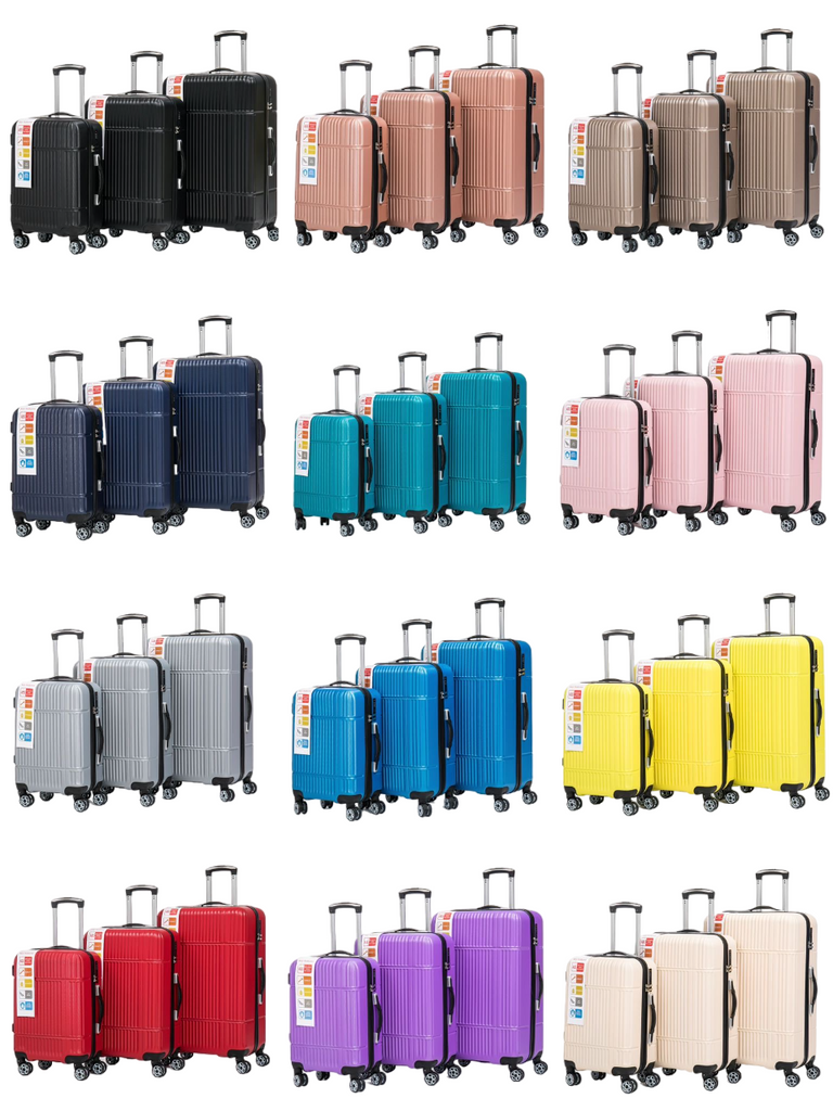 Suitcase Set Travel Luggage Trolley 4 Wheel Lightweight Hard Shell ABS Case Set image 7