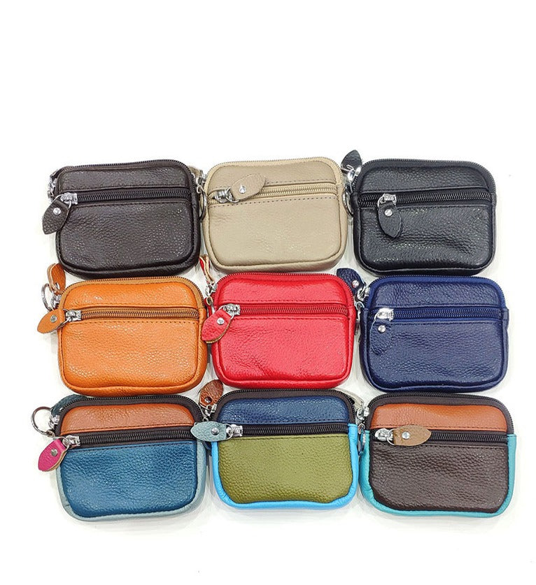 Leather square coin purse image 1