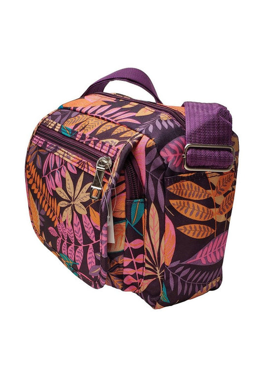 Ladies Floral Printed Crossbody Canvas Shoulder Messenger Handbag Fancy Bag image 1