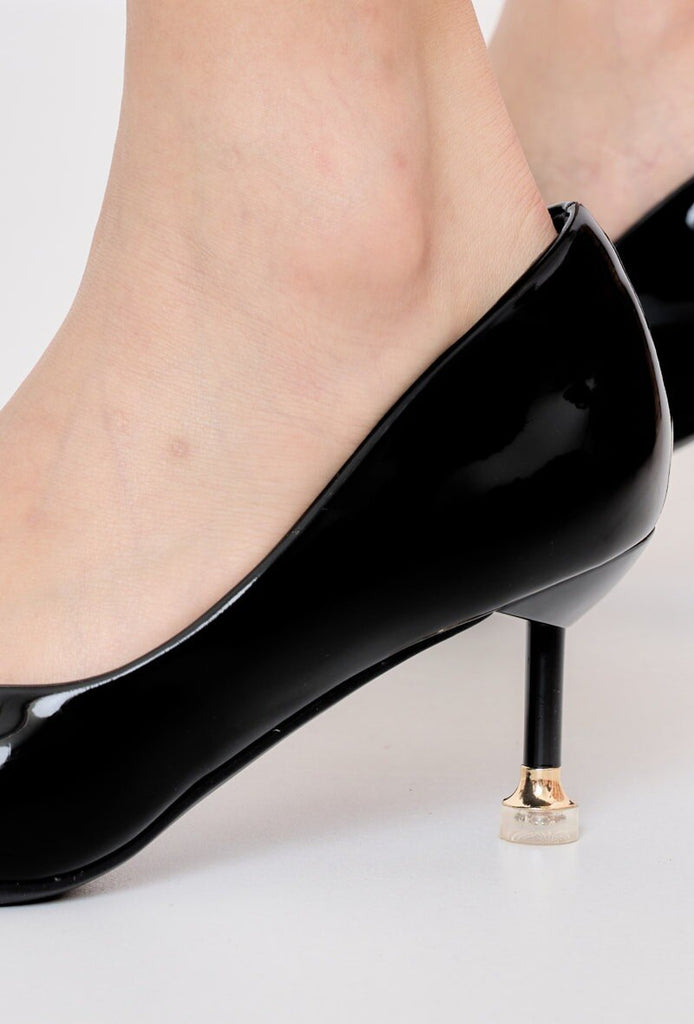 Women's Shiny Black Party Pumps Wholesale Prices image 3