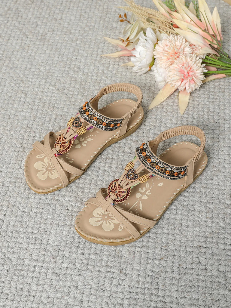 New Women's Sandals Bohemian Style Outdoor Soft Sole Beach Sandals Platform Lightweight Women Casual Shoes Flat Plus Size Sandal