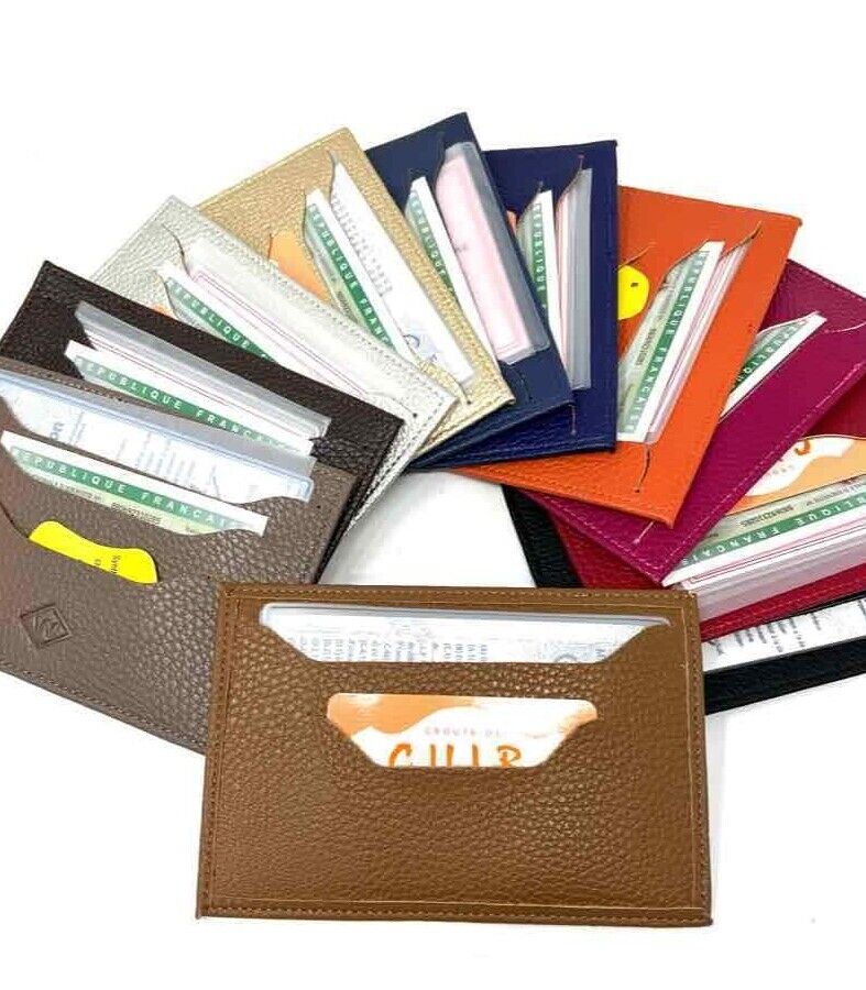 Leather Wallet ID Credit Card Wallets Slim Pocket Case Pouch Purse Card Wallets image 0