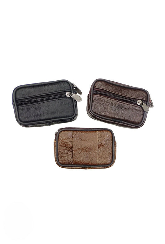 Small Leather Purse Belt Clip Pouch Coin Purse Travel Purse Wallet Purse Pouch image 1