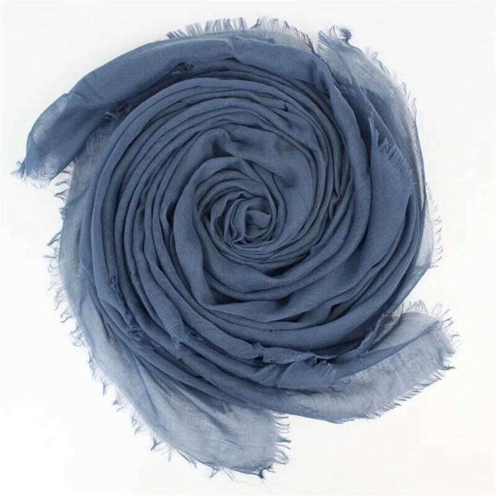 Ladies Scarf Cotton Shawl Hijab Head Pashmina Wrap Arabic Plain Neck Lady Scarf image 1