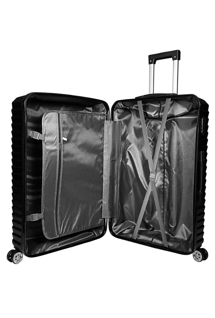 Set Of 3 Suitcases Travel Bags Lightweight Suitcase Four Wheels Multi pockets image 3