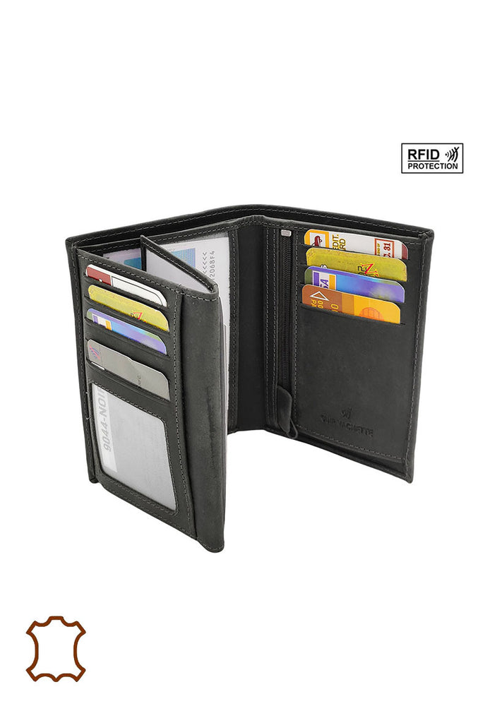 Men's Wallet Oily Leather Credit Card Money Purse Photo I.D Cash Coin Wallet image 3