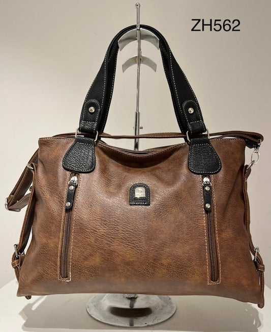 Women's Brown Handbag Shoulder Strap Stylish Travel Bags image 0