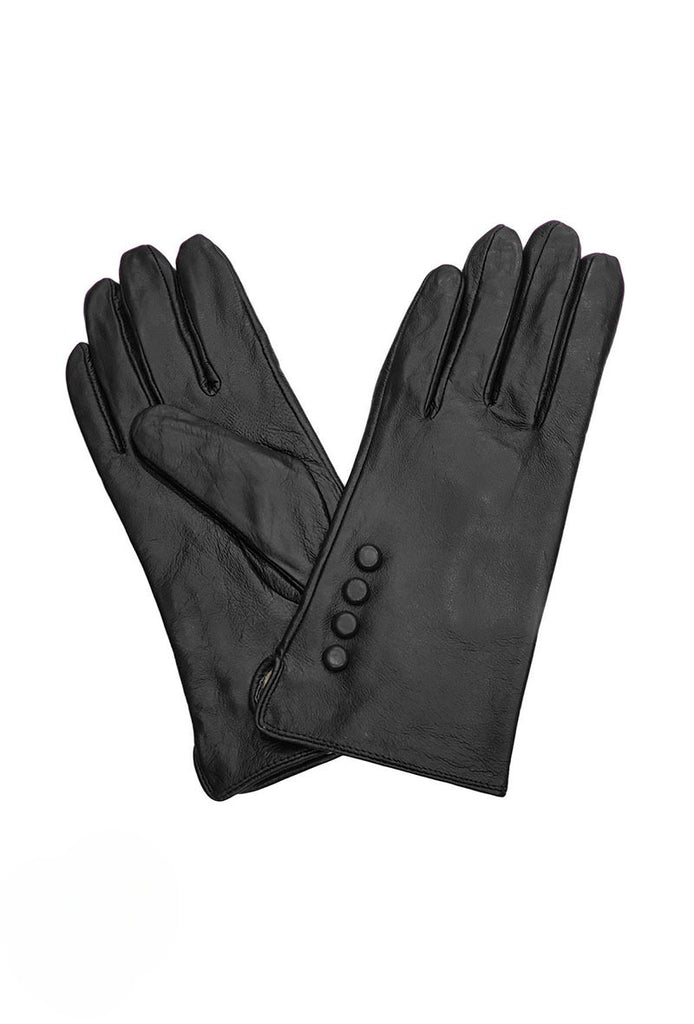 Women's Leather Button Gloves Soft Comfortable Winter Gloves image 0