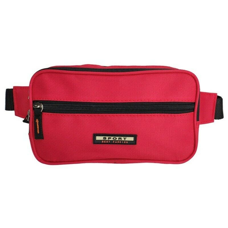 Canvas Bum Bag Waist Bag Money Travel Gym Work Bag Unisex Sports Bag Waist Belt image 0