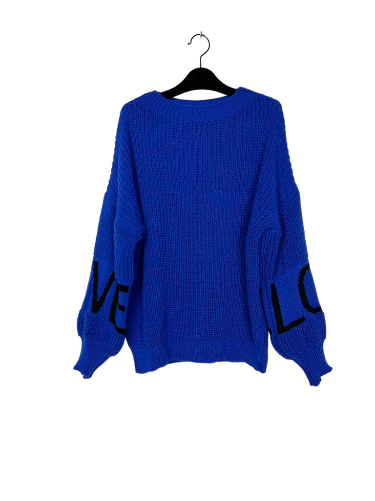 Women's Winter Wool Sweater with LOVE Sleeve Multicolour Stylish Sweaters image 2
