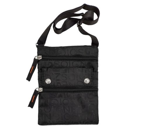 Unisex Messenger Bag Small Cross Body Shoulder Utility Black Travel Work Bag image 0
