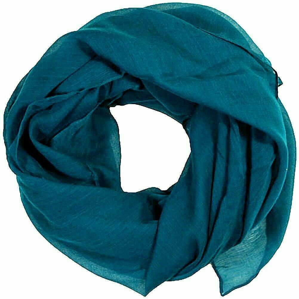 Women Scarf Shawl Hijab Head Pashmina Wrap Arabic Plain Neck Lightweight Scarf image 9