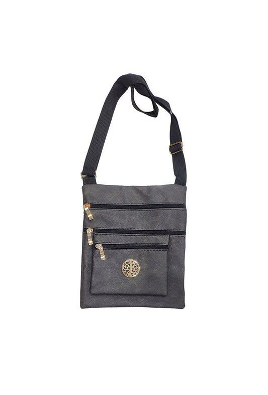 Womens Large Flat Pouch Cross Body Shoulder Bag Organiser Travel Holiday Bag image 0