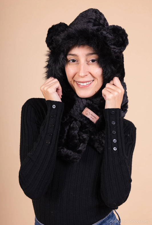 Hood with ears Balaclava Women Extra Warm Soft Lined image 0