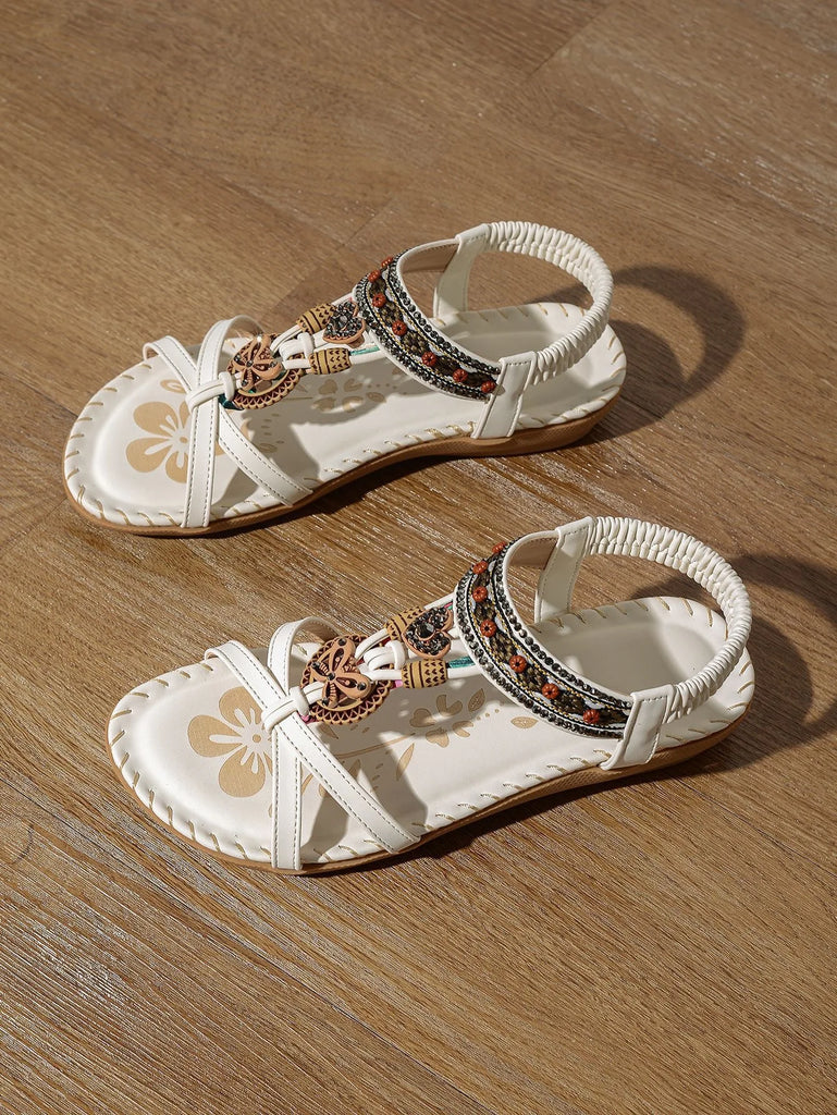 New Women's Sandals Bohemian Style Outdoor Soft Sole Beach Sandals Platform Lightweight Women Casual Shoes Flat Plus Size Sandal