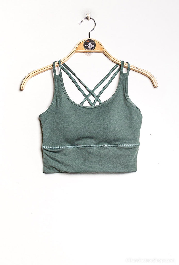 Ladies Sports Bra Comfortable Padded Performance Vest Top Gym Activewear Bra Top image 8