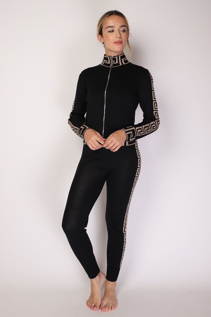 Ladies Tracksuit Loungewear Set Top Bottom Long Sleeve Warm Jacket Pant Full Set image 0