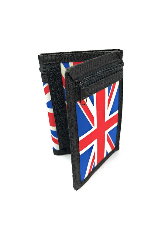 Men's England Scratch Wallet Multi Pockets Card Cash Coin Holder Stylish Wallet image 0