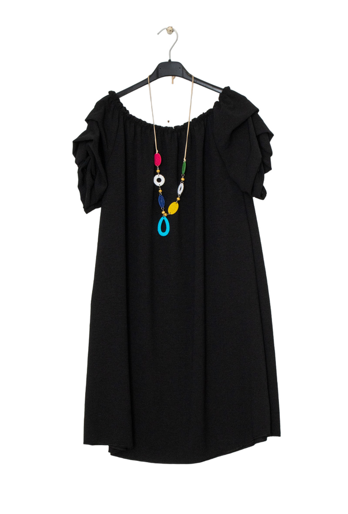 Ladies Dress Tunic Summer Top Necklace T Shirt Holiday Mid Length Top Dress image 4