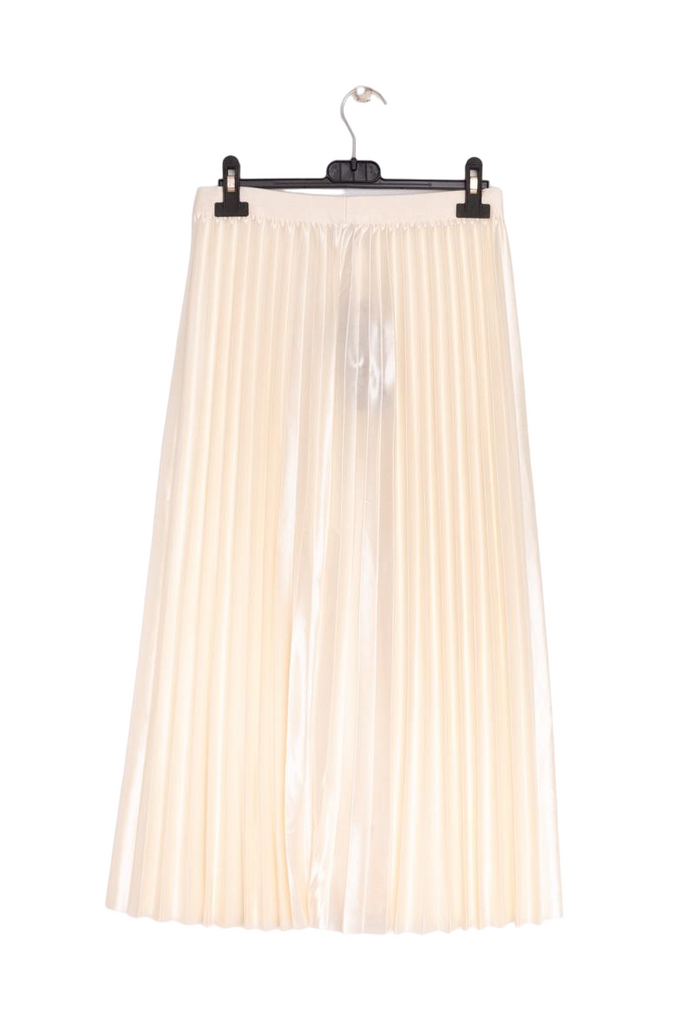 New Women's Ladies High Elastic Stretch Pleated Swing Flared Midi Skater Skirt image 10