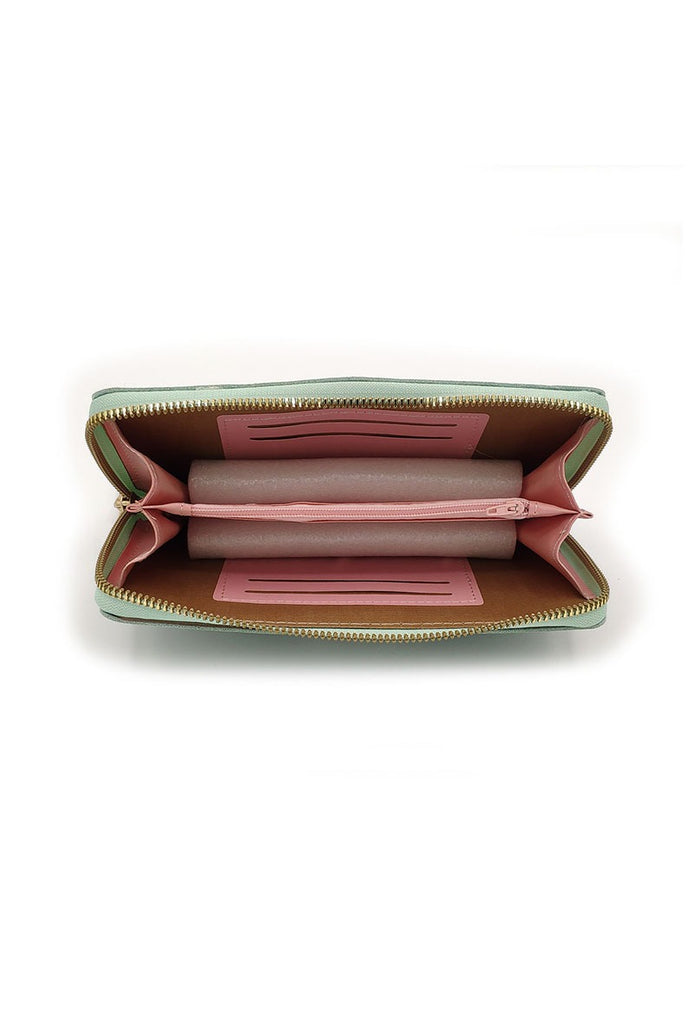 Ladies Bow Zip Coin Purse With Multi Compartments Money Credit Card Coin Holder image 1