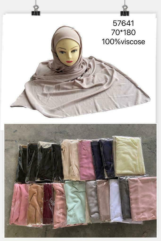 Women's Muslim Wrap Cap Hijab With Hat Head Scarf Shawl Long Scarves Arabic Hat image 1
