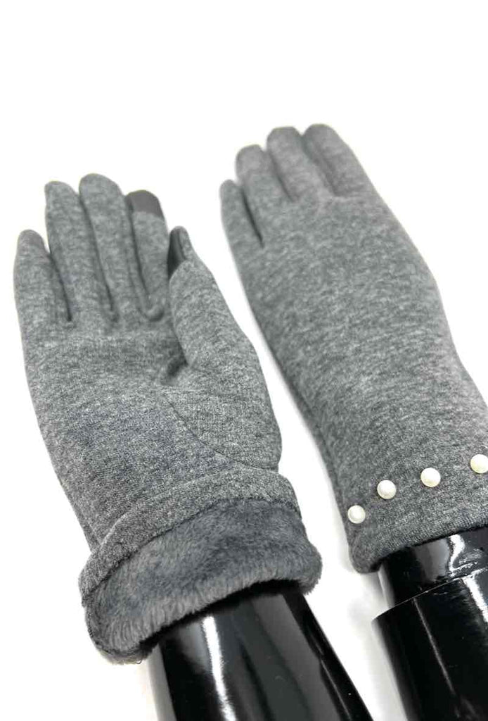 Womens Touch Screen Winter Gloves Fleece Thick Warm Comfy Soft Fur Pearl Gloves image 2