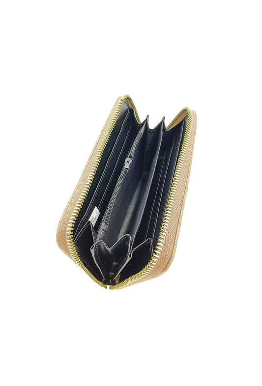 Ladies Zip Coin Purse Soft Tricolour Cash Coins Keys Money Holder Zip Wallet image 1