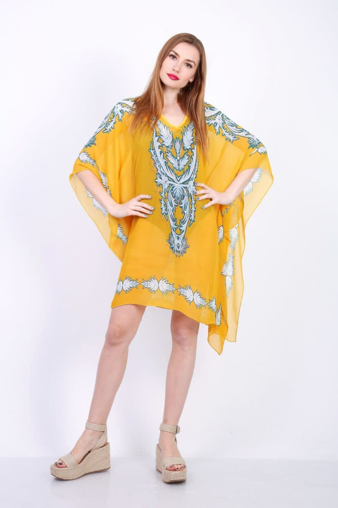 Printed poncho with rhinestones image 3