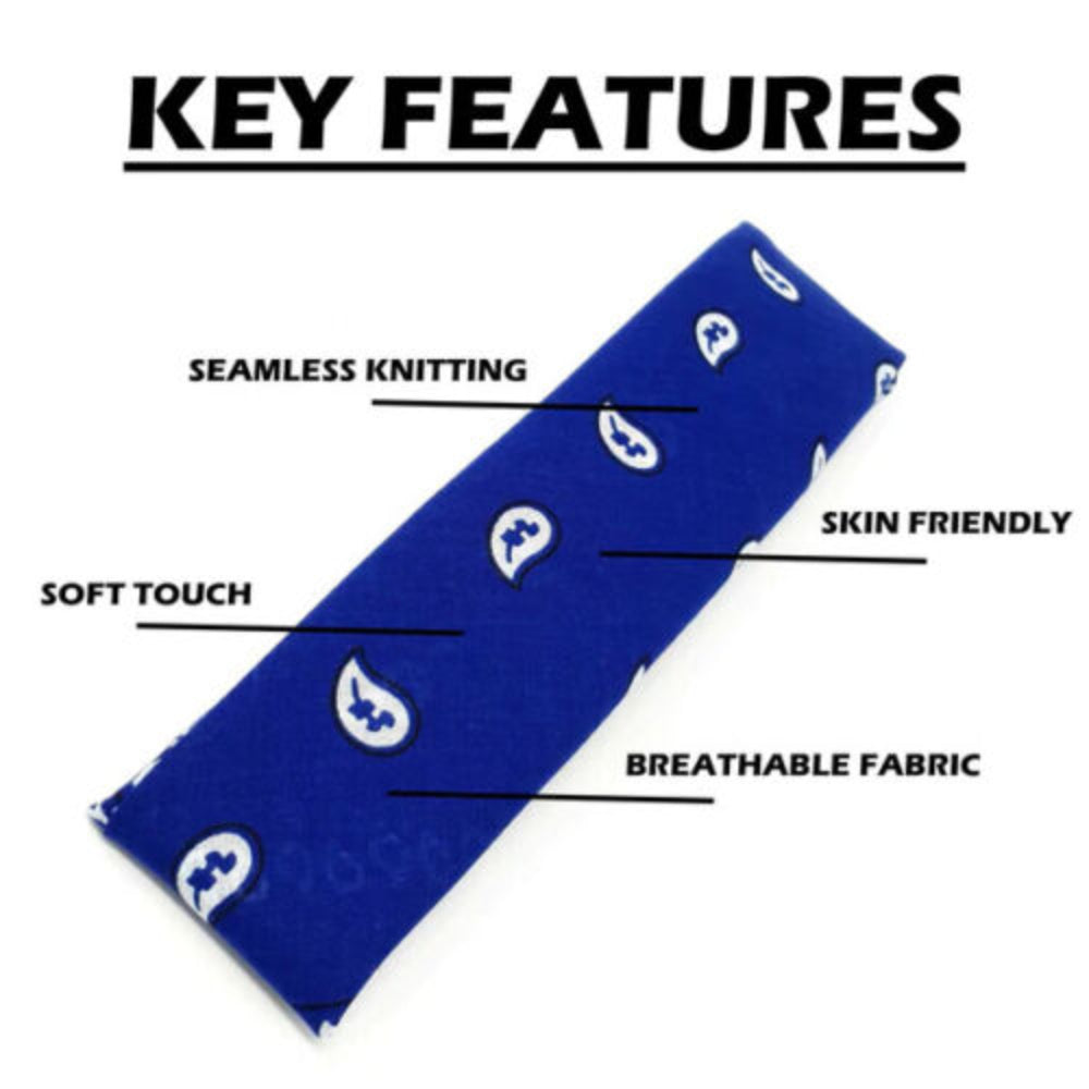 Paisley Cotton Bandana Head Wrap Neck Scarf Face Shield Head Wrist Band Beanie image 12