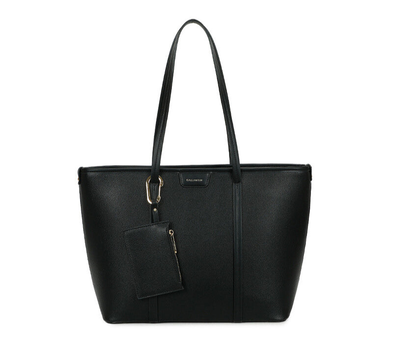 Ladies Faux Leather Crossbody Bag Shoulder Tote Handbag with Purse & Wallet image 7