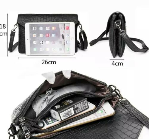 Womens Handbag Small Shoulder Bag Square Bag Satchel Clutch Mini PU Body Bag image 6