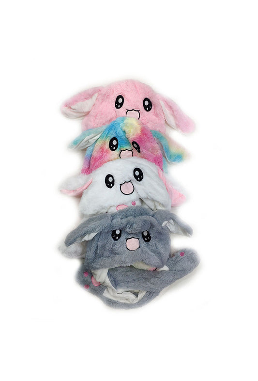 Children's Kids Faux Fur Animal Head Long Trapper Hat Soft Scarf Warm Hat image 1