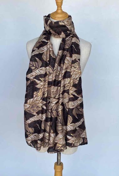 Leaf Printed scarf Womens Wrap Ladies Stole Women's Scarves Lightweight image 1
