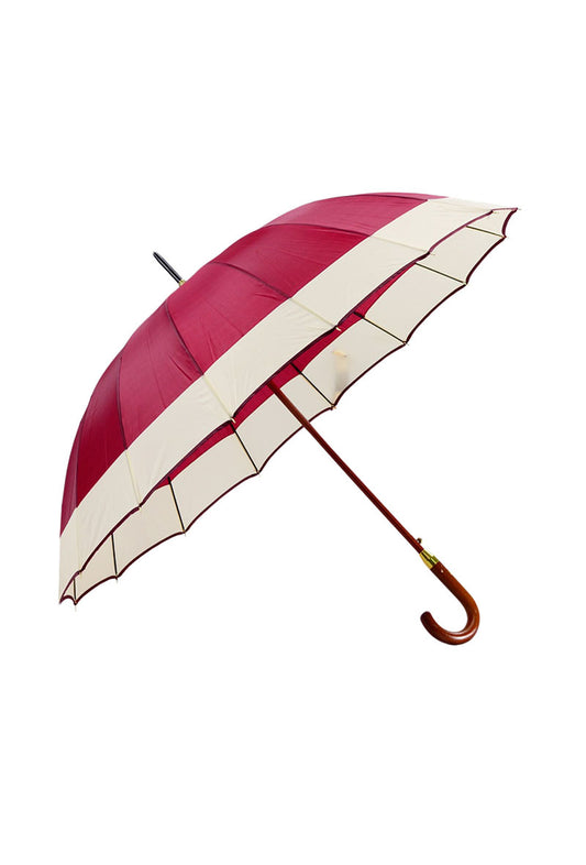 Women's Umbrella Bi color Cane Umbrella Travel Outdoor Comfortable Umbrella image 0