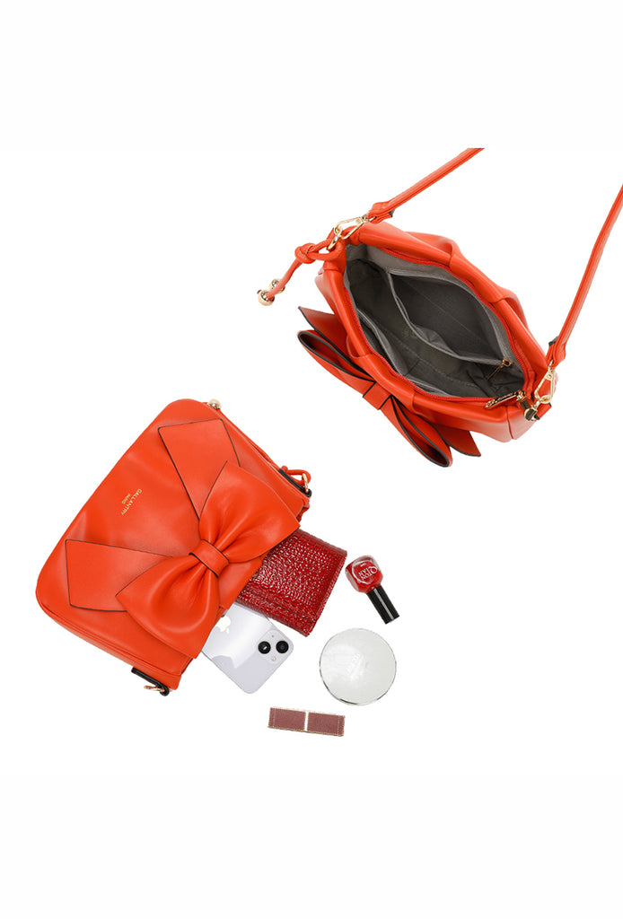 Women's Luxury Bow Tie Purse Diamond Handbag Lightweight Bag In Different Colour image 11