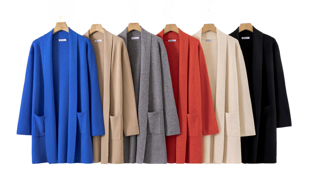 Ladies Women's Girls Long Sleeve Boyfriend Top Open Pocket Cardigan 8-26 image 0