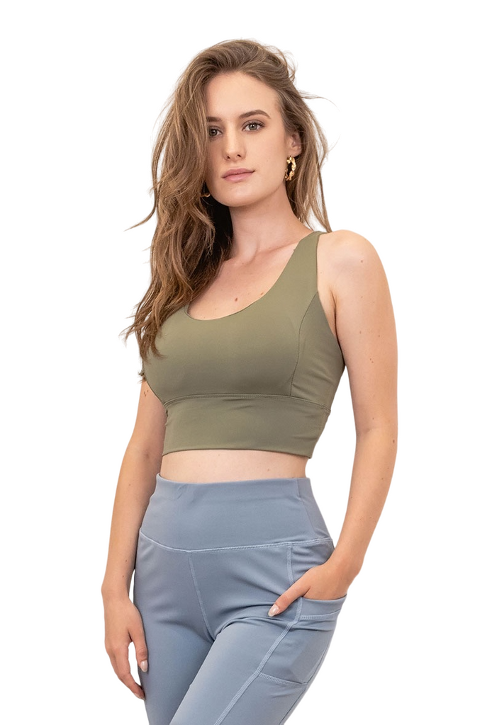 Womens Padded Sports Bra Cross Back Strappy Yoga Running Gym Fitness Tops Vest image 0