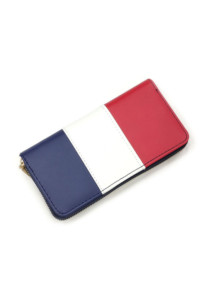 Ladies Zip Coin Purse Soft Tricolour Cash Coins Keys Money Holder Zip Wallet image 2