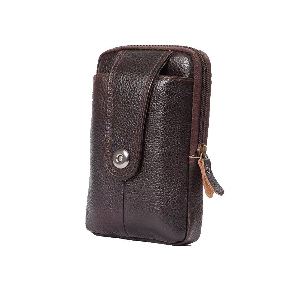 Men's Ladies Soft Leather Waist Fanny Pack Mobile Phone Belt Coin Travel Pouch image 8