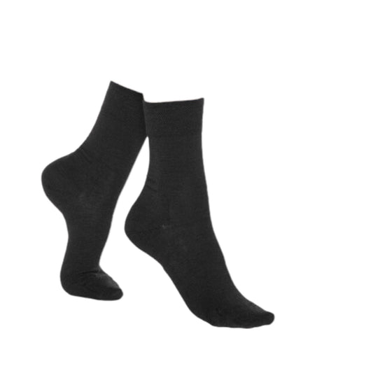 Ladies Plain Black Mid-Calf Pack Of 12 Casual Office Work Classic Socks Size 3-8 image 0