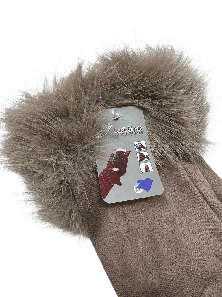 Women touch gloves Fur Lining Extra Warm image 0