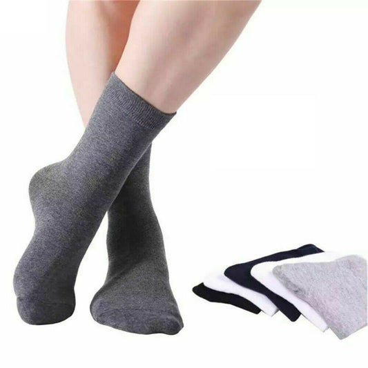 Men's 5 Pairs Mixed Colours Casual Soft Comfortable Work Office Suit Socks image 0